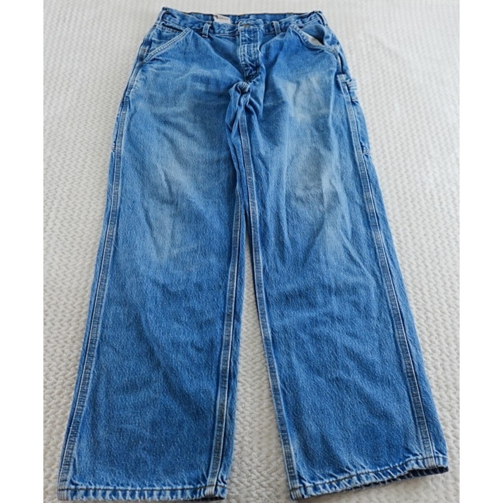 vintage Carhartt Mens Denim Jeans Size 33x32 - Picture 1 of 14